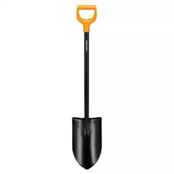 Fiskars Solid+ XL asā lāpsta ar tērauda D rokturi, bora tērauda asmeni, 1250 mm