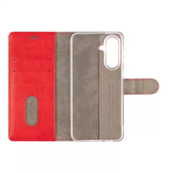 Fixed Opus Book Case Samsung Galaxy A57 5G, sarkana sintētiskā āda