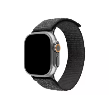 FIXED Sporty Nylon Strap for Apple Watch Ultra 49mm - Tumši pelēks (160-210 mm)