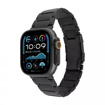 FIXED Titanium Strap pro Apple Watch 44/45/46/49, Melns