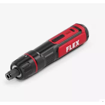 FLEX SD 7-320 4V bezvadu skrūvgriezis ar USB-C uzlādi, 7 Nm, 320 RPM, 1/4 inch sešstūra turētājs, LED gaisma, mīksts satvēriens, komplektā uzgaļi