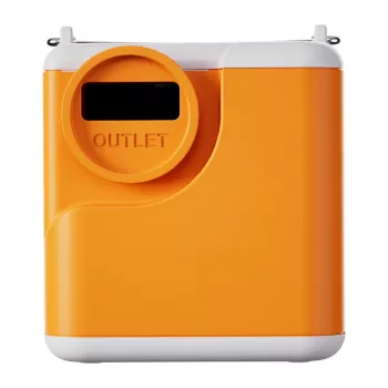 Flextail Nano Pump 5C2 portatīvais gaisa sūknis (oranžs) – USB-C uzlādējams, 180 l/min, IPX4