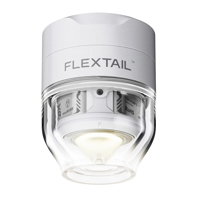 FLEXTAIL Tiny Pump 3X pārnēsājams elektriskais sūknis, LED lukturis, USB-C, balts