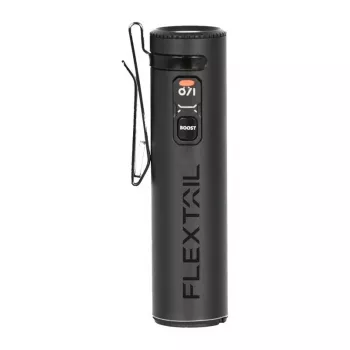 Flextail ZERO 1200 kabatas laterna, 1200 lūmeni, IPX7, USB-C uzlāde, melna