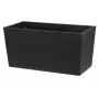 Flowerpot Thermo Patio D76 Black 76 cm apaļš dubultsienu izolēts āra puķupods