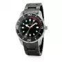 FOLLI FOLLIE Unisex Watch WF18T031BDK 36,5mm Stainless Steel Quartz Analog Black Dial Leather Strap
