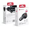 Forcell Carbon CC50-1A1C 38W Auto Lādētājs USB-C PD 3.0 + USB-A QC 3.0 Melns