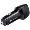Forcell Carbon CC50-1A1C 38W Auto Lādētājs USB-C PD 3.0 + USB-A QC 3.0 Melns