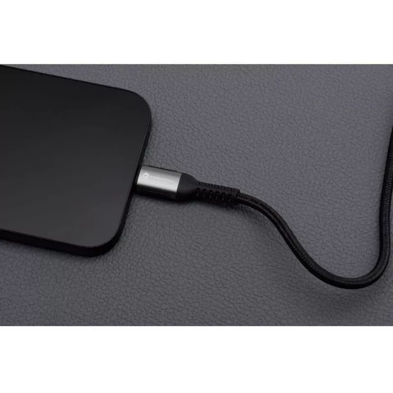Forcell F-Energy Cafule USB-C uz USB-C kabelis 3m 240W PD 3.1 QC 4.0 pīts melns