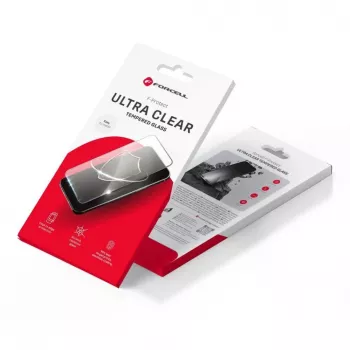 Forcell Ultra Clear Glass rūdīta stikla ekrāna aizsargs Samsung Galaxy S22 / S23 - Melns