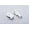 Forcell VT-41 GaN III 33W sienas lādētājs ar 1x USB-C PD 3.0 un 1x USB-A QC 4.0 (Balts)