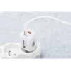 Forcell VT-41 GaN III 33W sienas lādētājs ar 1x USB-C PD 3.0 un 1x USB-A QC 4.0 (Balts)