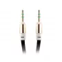 FOREVER Universal AUX kabelis 3,5 mm vīrietis-vīrietis, 1 m, melns