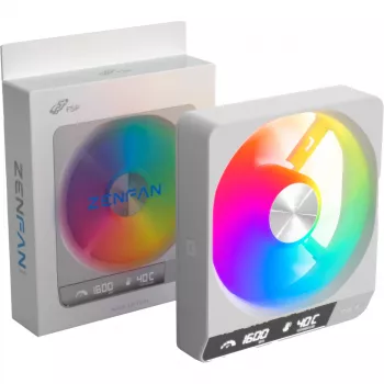 Fortron ZENFAN 120 White 120mm PWM ARGB Ventilators