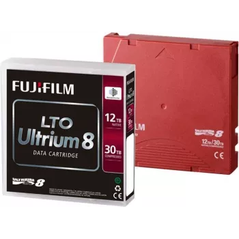 FUJIFILM LTO Ultrium 8 WORM datu kasetne 12TB/30TB ar svītrkoda uzlīmi 16551233