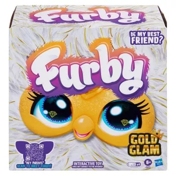 Furby Gold Glam Interaktīvā Plīša Rotaļlieta