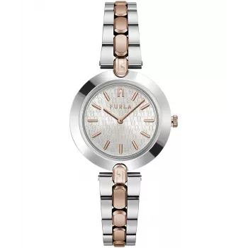 FURLA Arco Chain Sieviešu Kvarca Analogais Pulkstenis WW00002004L5 34mm Nerūsējošais Tērauds Sudrabs