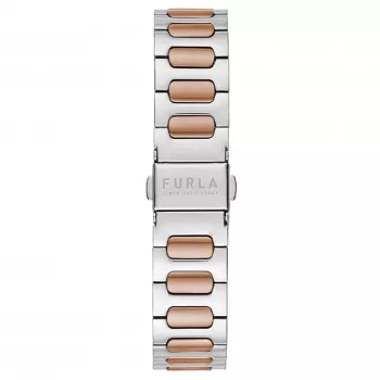 FURLA Arco Chain sieviešu kvarca pulkstenis 38mm, nerūsējošā tērauda sieta aproce, rožu zelta tonis