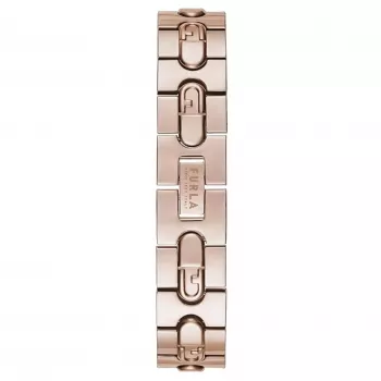 FURLA Arco Mini sieviešu kvarca pulkstenis WW00004008L3 30mm sudrabbalts ciparnīca melna ādas siksniņa