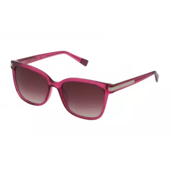 Furla SFU336 Sauļošanās Brilles Sievietēm - Havana Acetāta Rāmis ar Gradientbrūnām Lēcām - 55/18/135 mm