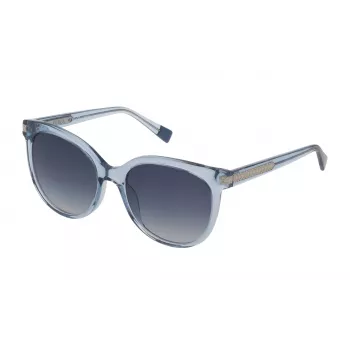 FURLA SFU337-5497DY Sieviešu saulesbrilles Brūns Havana Acetāta Rāmis Brūnas Gradienta Lēcas 54 mm