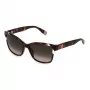 FURLA SFU470-5401AY Sieviešu Saulesbrilles – Melns Acetāta Rāmis, Pelēkas Gradienta Lēcas, 54mm