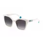 FURLA SFU686-5403GF Sieviešu taisnstūra saulesbrilles Havana brūns acetāta rāmis Gradienta brūna lēca 54/18/140 mm