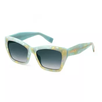 FURLA SFU778-5509E6 Sieviešu saulesbrilles – Brūns acetāta rāmis ar brūnām gradienta lēcām – 55/18/140 mm