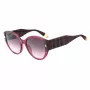 FURLA SFU784-570AFD sieviešu saulesbrilles, Havana acetāta rāmis, brūnas gradienta lēcas 57/19/140 mm
