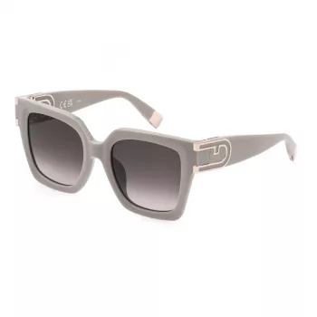 Furla SFU878 sieviešu Cat Eye saulesbrilles, Havana Brown rāmis, Brown Gradient lēcas, 52mm SFU878-520AEC