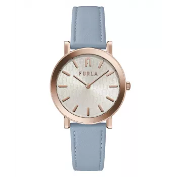 FURLA Sieviešu Arco Chain Pulkstenis WW00003005L3 38mm Roze Zelts Nerūsējošais Tērauds