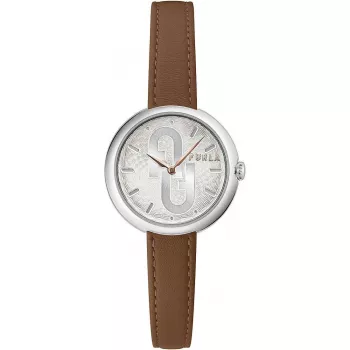FURLA Sieviešu Arco Chain Pulkstenis WW00005001L1 32mm Nerūsējošais Tērauds Sudrabs
