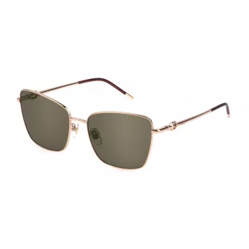 FURLA Women's Cat Eye Saulesbrilles SFU714-580300 Melns/Pelēks 58mm