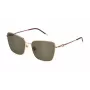 FURLA Women's Cat Eye Saulesbrilles SFU714-580300 Melns/Pelēks 58mm