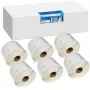 G&G Compatible Label Rolls 32x57mm Black on White, 6 Rolls x 1000 Labels, for Dymo 11354/S0722540