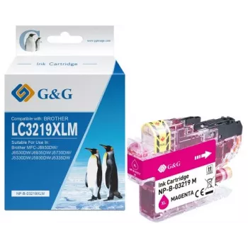 G&G saderīga magenta tintes kasetne Brother LC-3219M (augsta ražība, 1500 lappuses) 13991