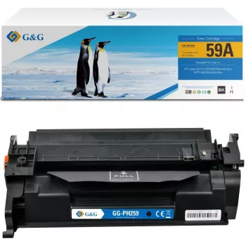 G&G saderīga tonera kasetne HP 59A / CF259A (21080) - Melna, standarta ietilpība, 3000 lpp.