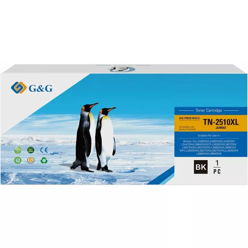 G&G GG-PB2510XLC saderīga tonera kasetne Pantum P2500/M6500/M6550/M6600 - melna (6000 lapas)