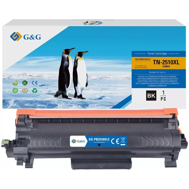 G&G GG-PB2510XLC saderīga tonera kasetne Pantum P2500/M6500/M6550/M6600 - melna (6000 lapas)