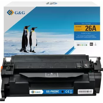 G&G Toner Compatible ar HP 26A / CF226A (Melns, 3100 lapas)