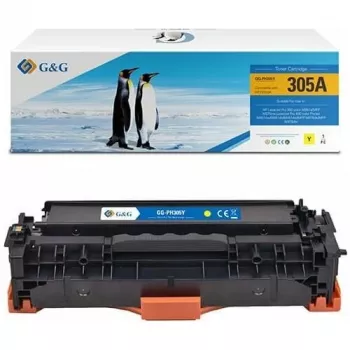 G&G Toner Saderīgs ar HP 305A / CE412A (Dzeltens, Standarta Raža)