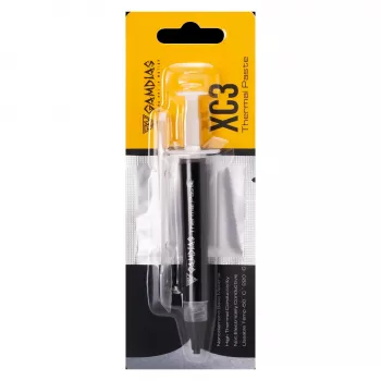 Gamdias XC3 termopasta 2g - augstas veiktspējas 13,5 W/mK, nevadoša, šļirces aplikators