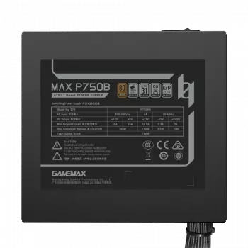 GAMEMAX MAX P750B 750W Bronze Non-Modular Barošanas Bloks