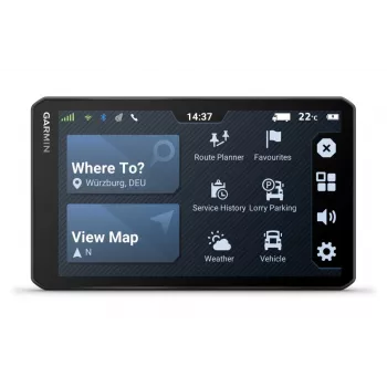 Garmin Dezl LGV720 GPS Navigācija ar 6,95 collu Displeju, Ziemeļamerikas Kartes, Kravas Auto Maršrutēšana