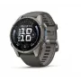 Garmin Fenix 9 – 43mm, titāna korpuss ar Pebble Grey silikona siksniņu