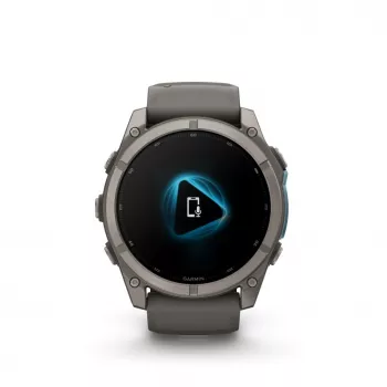 Garmin fenix 9 - 51mm, titāna ar Pebble Grey silikona siksnu 010-04763-01