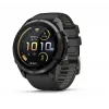 Garmin Fenix 9 Pro – inReach, 51mm oglekļa pelēkā DLC titāna pulkstenis ar melnu/pebble grey silikona siksnu