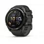 Garmin Fenix 9 Pro – inReach, 51mm oglekļa pelēkā DLC titāna pulkstenis ar melnu/pebble grey silikona siksnu