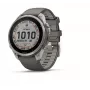 Garmin fenix 9 Pro viedpulkstenis – inReach, Solar, 47mm Titanium ar Pebble Grey silikona siksnu