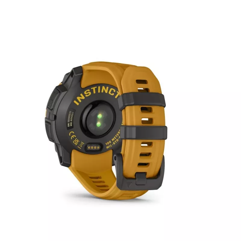 Garmin Instinct 3 Solar 45mm GPS Smartwatch Sunburst ar Sunburst/Grey siksniņu